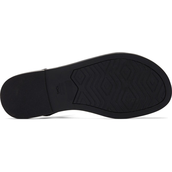 TOMS Kira Leather Women's Black Sandals