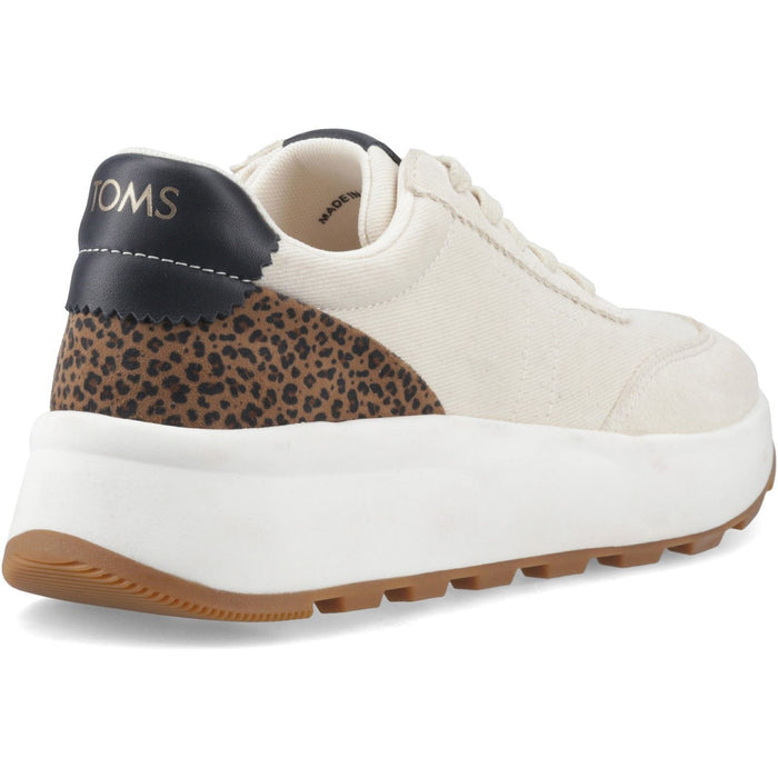 TOMS Trvl Lite Wedge Leather Women's Cheetah Print Trainers