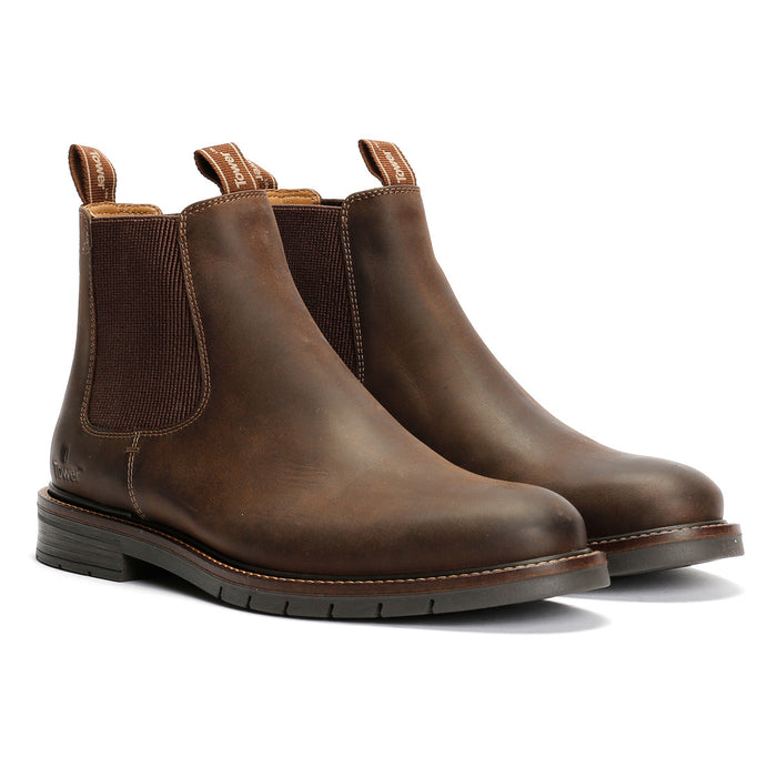 Tower London Harbour Leather Men's Dark Brown Chelsea Boots