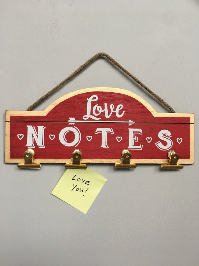 Valentine Love Notes Wall Hanging