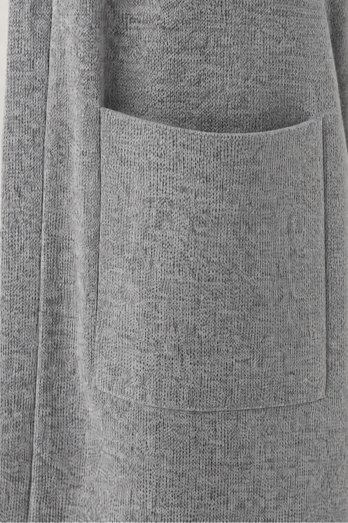 Wearbella – Eyelet Waterfall Open-Front Cardigan