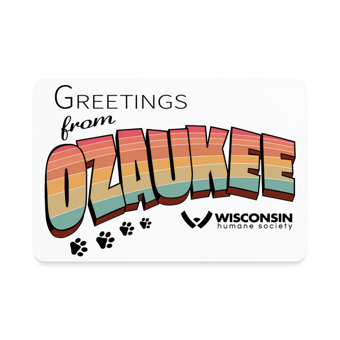 WHS "Greetings from Ozaukee" Rectangle Magnet - white