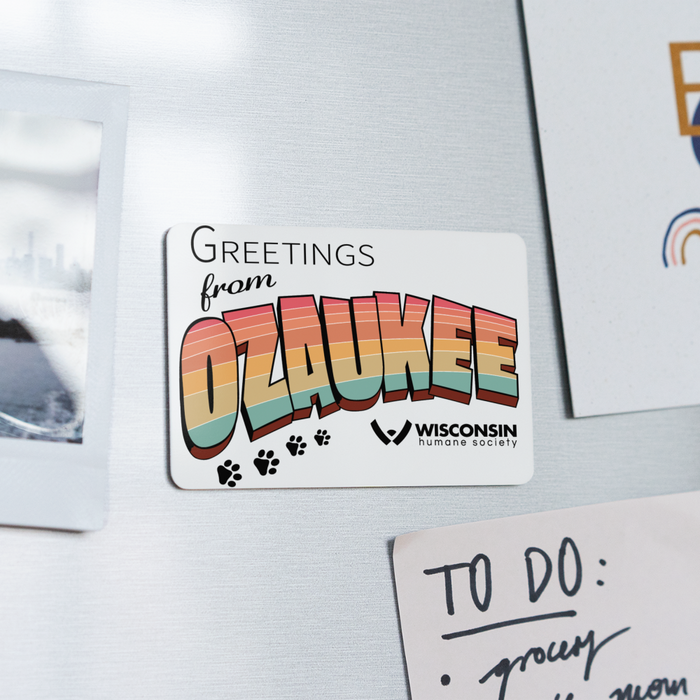 WHS "Greetings from Ozaukee" Rectangle Magnet - white